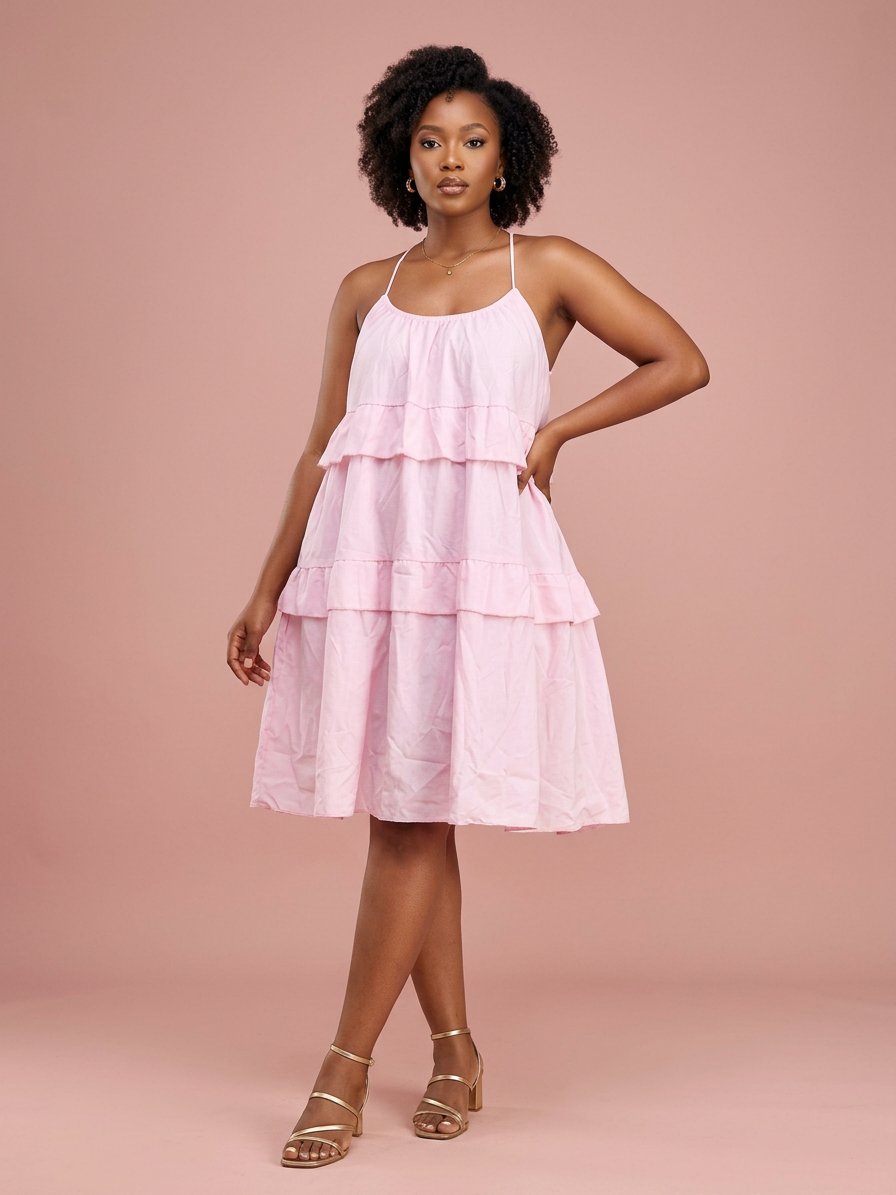 Lilac Tiered Cami Maxi Dress